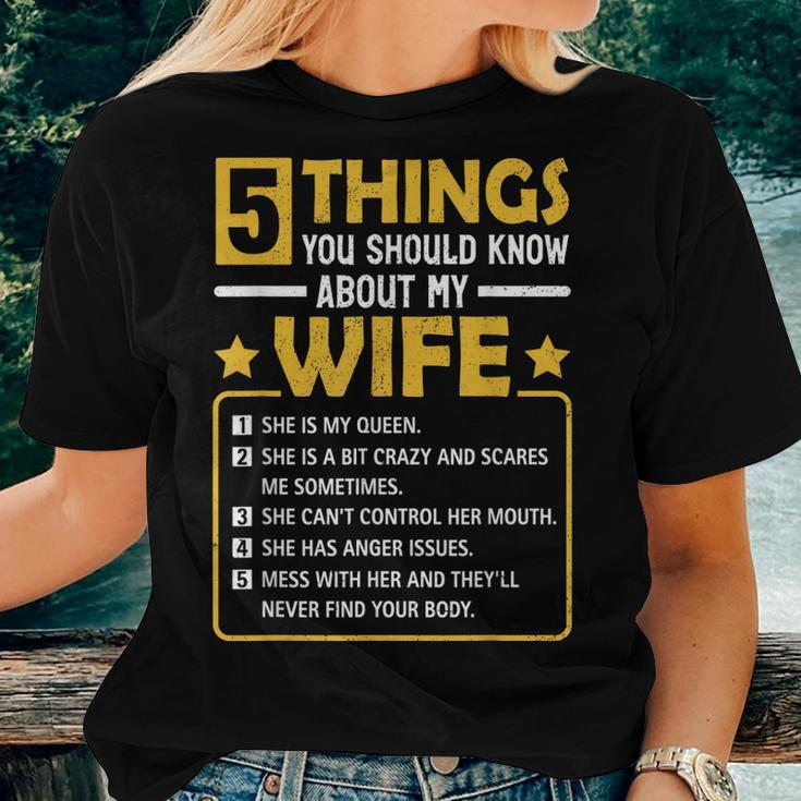 5 Things You Should Know About My Wife Mommy Women T-shirt Gifts for Her