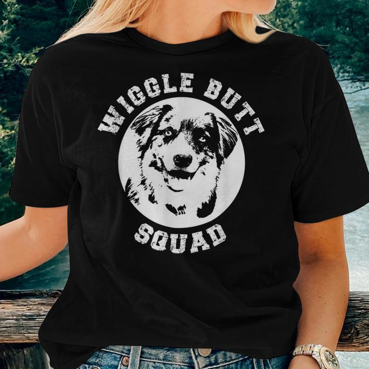 Australian Shepherd Wiggle Butt Squad For Aussie Mom Women T-shirt Gifts for Her