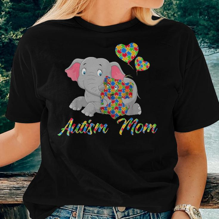 Autism Mom Elephant Cute Elephant Autism Awareness Gift Women T-shirt Gifts for Her