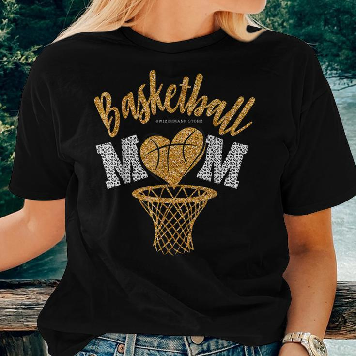 Basketball Mom Leopard Basketball Senior Mom 2023 Mother Day Women T-shirt Gifts for Her