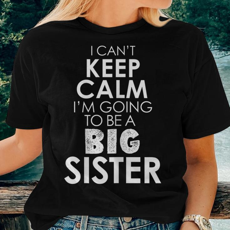 Best Big SisterOlder Sibling Pregnancy Announcement Women T-shirt Gifts for Her