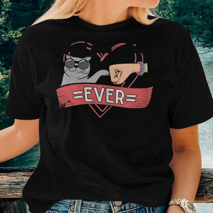 Best Cat Mom Ever Cute Heart Friends Forever Mothers Day Gif Women T-shirt Gifts for Her