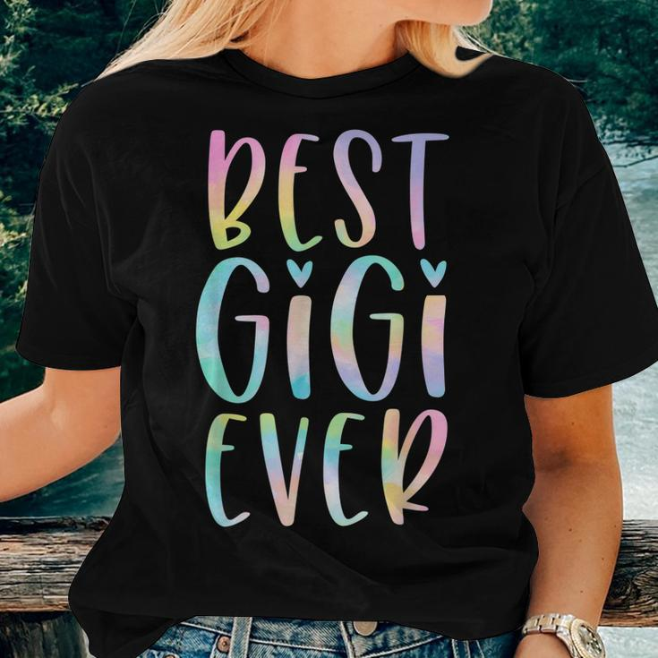 Best Gigi Ever Gifts Grandma Mothers Day Tie Dye Women T-shirt Gifts for Her