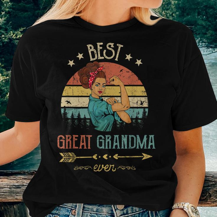 Best Great Grandma Ever Women Rosie Vintage Decor Grandma Women T-shirt Gifts for Her