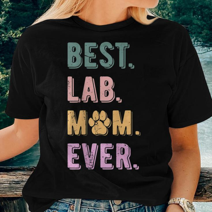 Best Lab Mom Ever Labrador Retriever Dog Mom Vintage Women T-shirt Gifts for Her