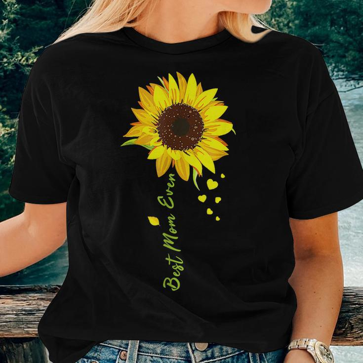 Best Mom Ever Sunflower Hearts Love Women Women T-shirt Gifts for Her