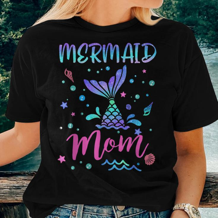 Birthday Mermaid Mom Matching Family Bday Party Squad Mommy Women T-shirt Gifts for Her