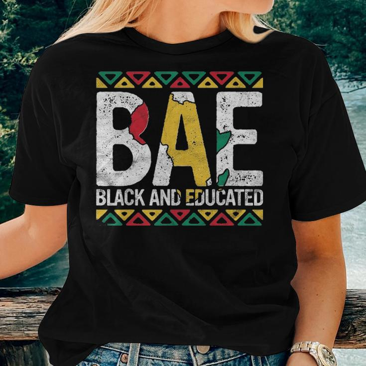 Black And Educated Bae Gift Pride History Month Teacher Women T-shirt Gifts for Her