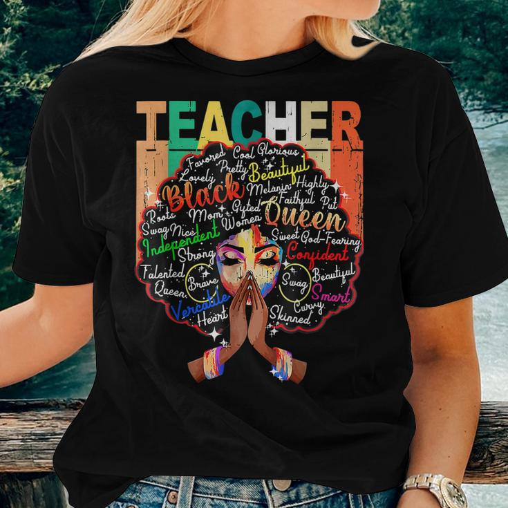 Black Teacher Educator Magic Africa Proud History Men Women V3 Women T-shirt Gifts for Her