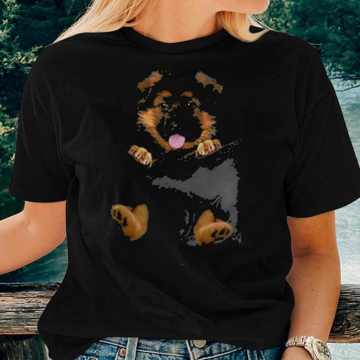Black White German Shepherd Pocket Funny Mom Dad Kids Gifts Women T-shirt Gifts for Her