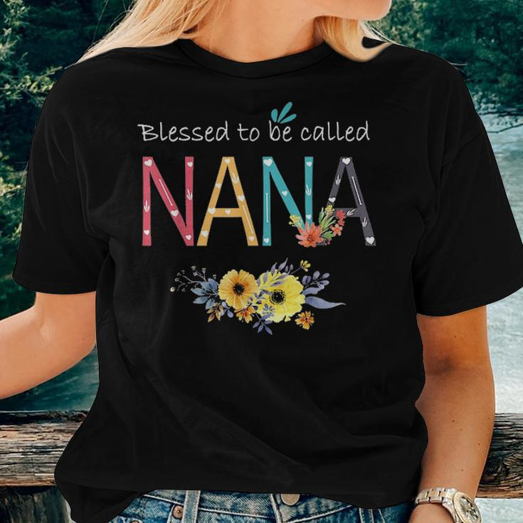 Blessed To Be Called Nana New Nana Birthday Mothers Day Gift Women T-shirt Gifts for Her
