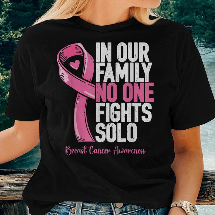 Breast Cancer Support Family Women Breast Cancer Awareness Women T-shirt Gifts for Her