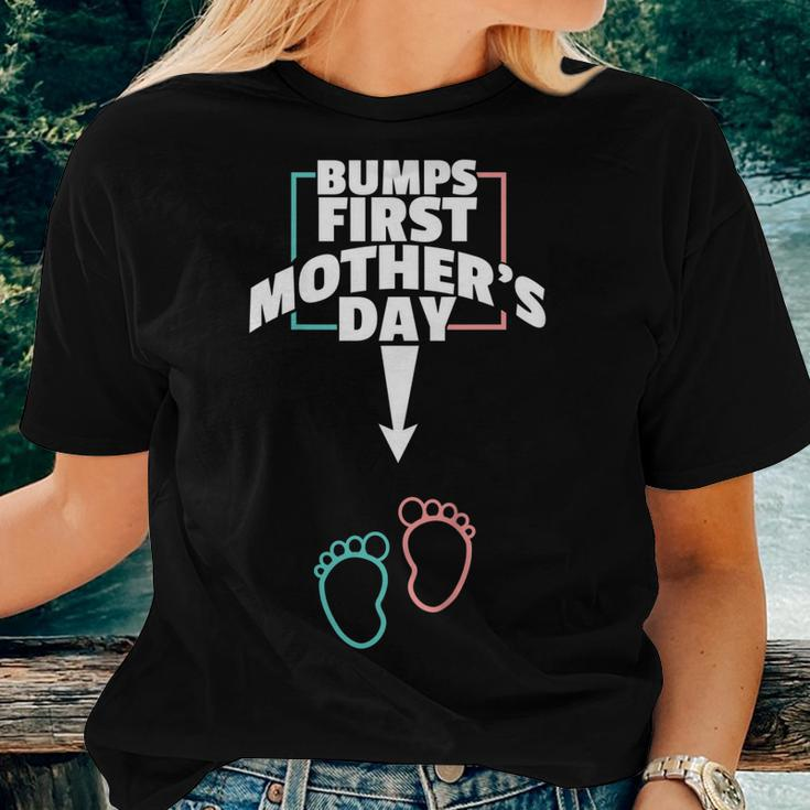 Bumps First Shirt Pregnant Mom Expecting Baby Women T-shirt Gifts for Her