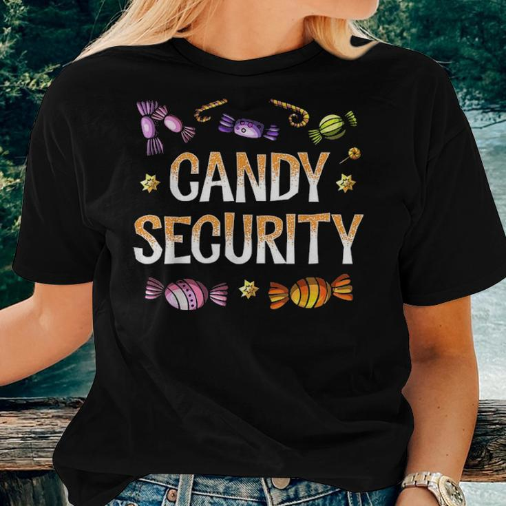 Candy Security Funny Parents Halloween Costume Mom Dad Women T-shirt Gifts for Her