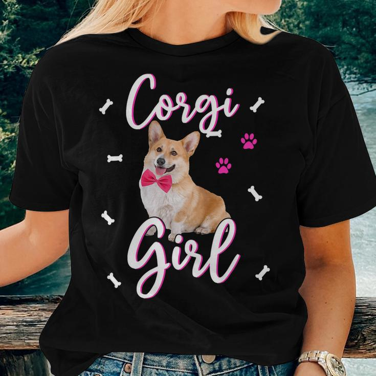 Corgi Dog Corgis Girl Women Puppy Mom Dog Mama Paws Pet Owner Women T-shirt Casual Daily Crewneck Short Sleeve Graphic Basic Unisex Tee Gifts for Her