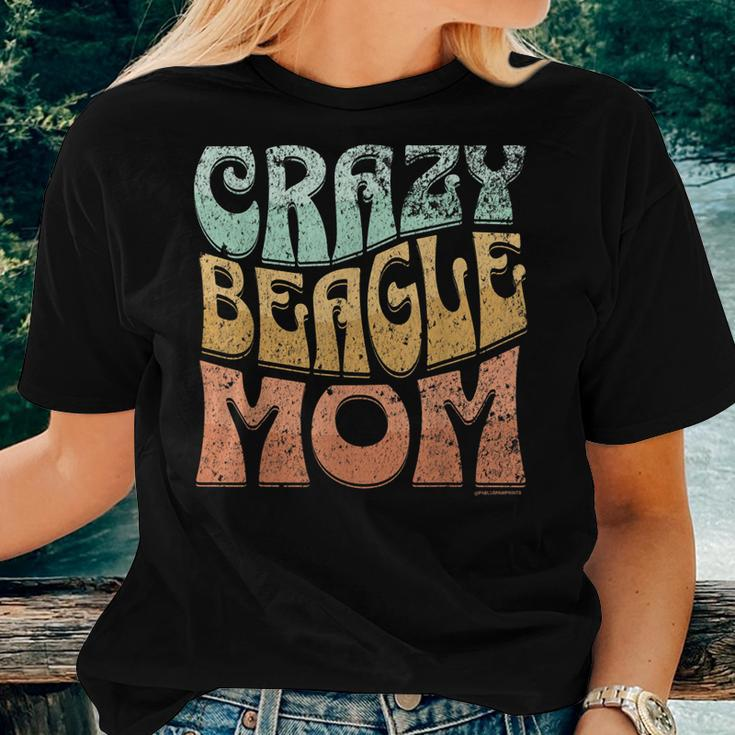 Crazy Beagle Mom Retro Vintage Top For Beagle Lovers Women T-shirt Gifts for Her