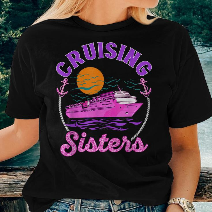 Cute Cruising Sisters Women Girls Cruise Lovers Sailing Trip Women T-shirt Gifts for Her