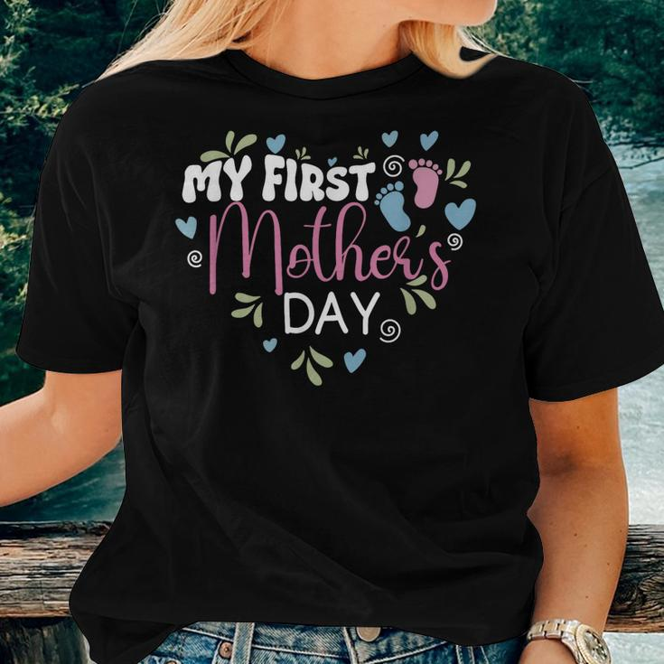 Cute Mommy Pregnancy Announcement My First Women T-shirt Gifts for Her