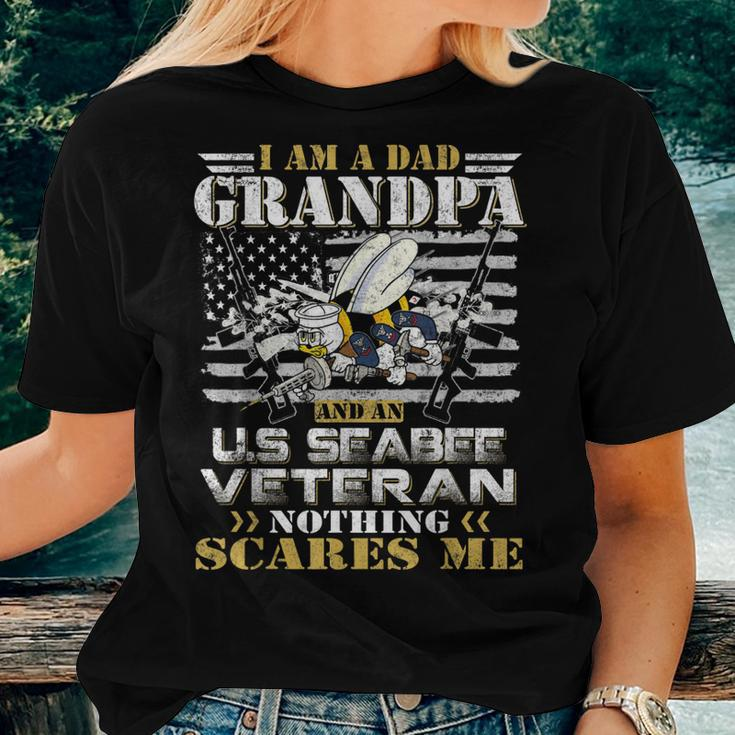 I Am A Dad Grandpa And An Us Seabee Veteran Women T-shirt Gifts for Her