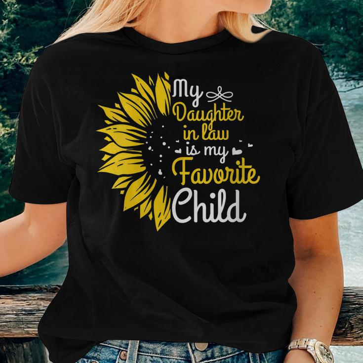My Daughter In Law Is My Favorite Child Family Humor Women T-shirt Gifts for Her