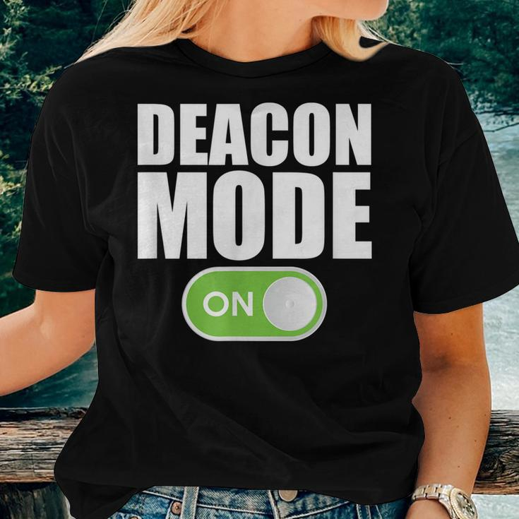 Deacon Mode - Religious Christian Minister Catholic Church Women T-shirt Gifts for Her