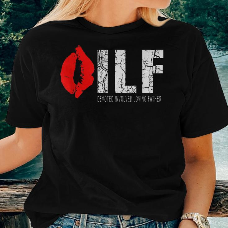 Dilf Fathers Day From Wife Women T-shirt Gifts for Her