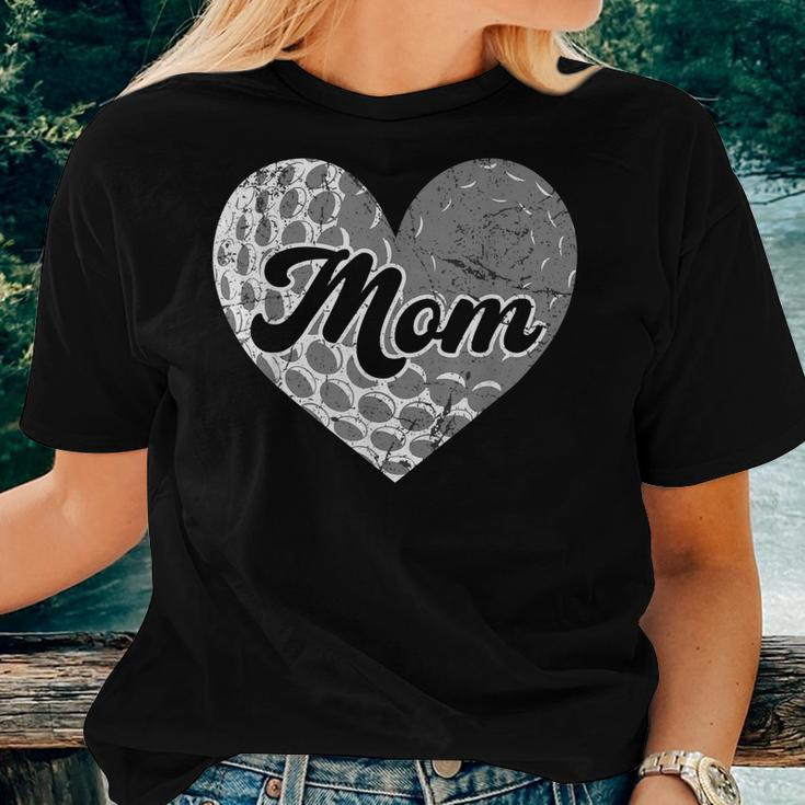 Distressed Heart Golf Mom Mama Sport Fan Women T-shirt Gifts for Her