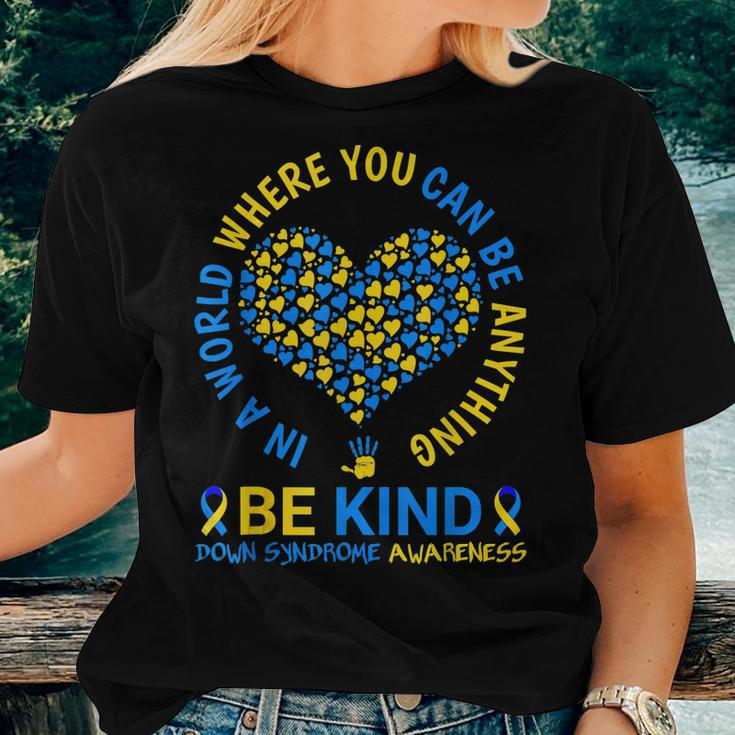 Down Syndrome Awareness Be Kind World Down Syndrome Day 2023 Women T-shirt Gifts for Her