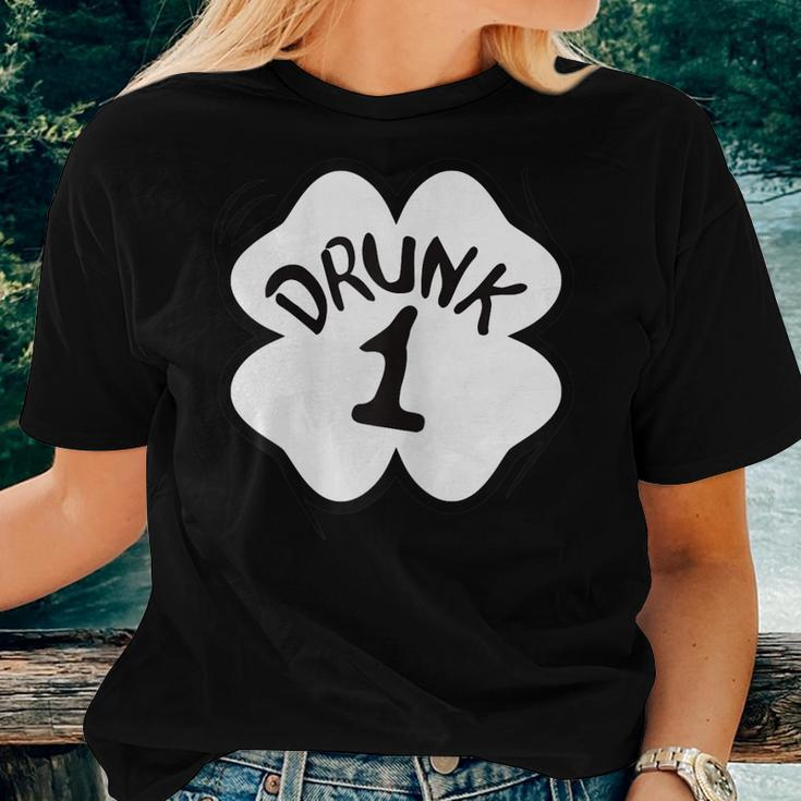 Drunk 1 St Pattys Day Shirt Drinking Team Group Matching Women T-shirt Gifts for Her