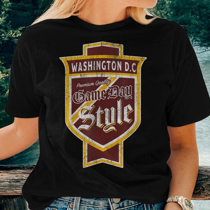Faded Washington DC Beer Label - DC Pride Women T-shirt Gifts for Her