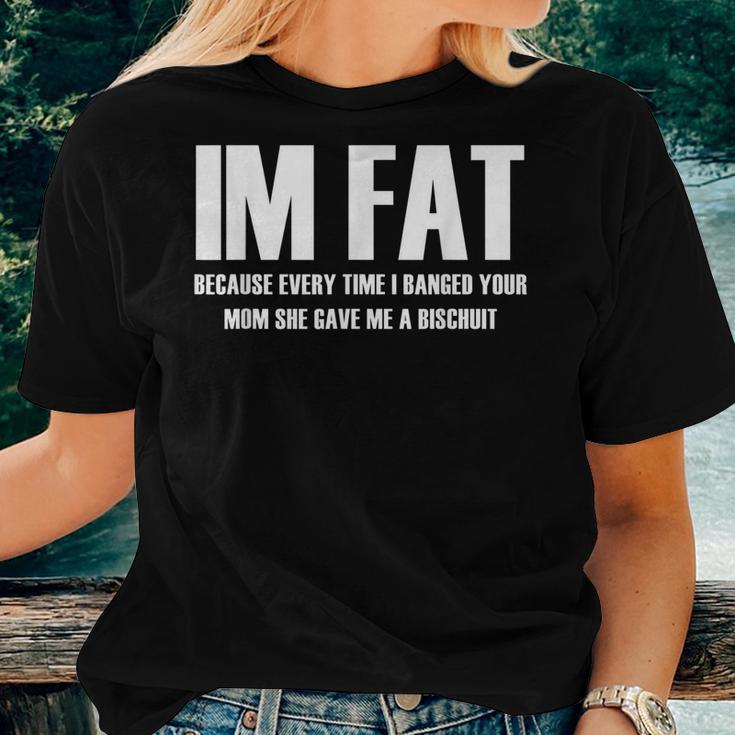 Reality Glitch 'I'm Fat Because' Funny T-Shirt – 100% Ring-Spun Cotton, Pre-Shrunk, Humorous Graphic Tee For Casual Wear - View #6
