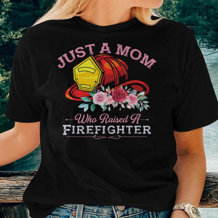 Firefighter Mom Fireman Mother Fire Fighter Firemen Son Women T-shirt Gifts for Her