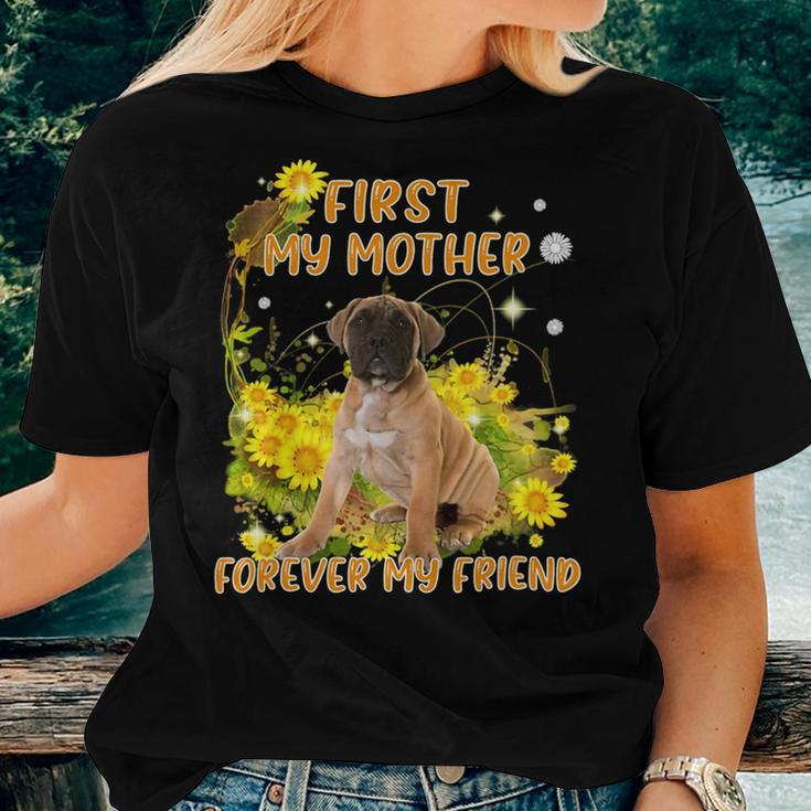 First My Mother Forever My Friend Mothers Day Dog Mom V4 Women T-shirt Casual Daily Crewneck Short Sleeve Graphic Basic Unisex Tee Gifts for Her