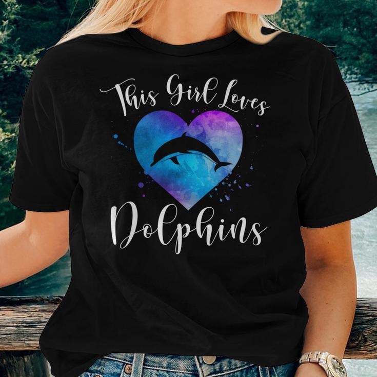 Dolphin Women Kids Girls T-Shirt