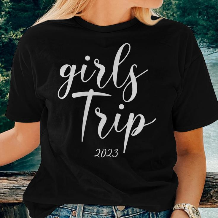 Womens Girls Trip 2023 Vacation Weekend Getaway Party Women T-shirt Gifts for Her