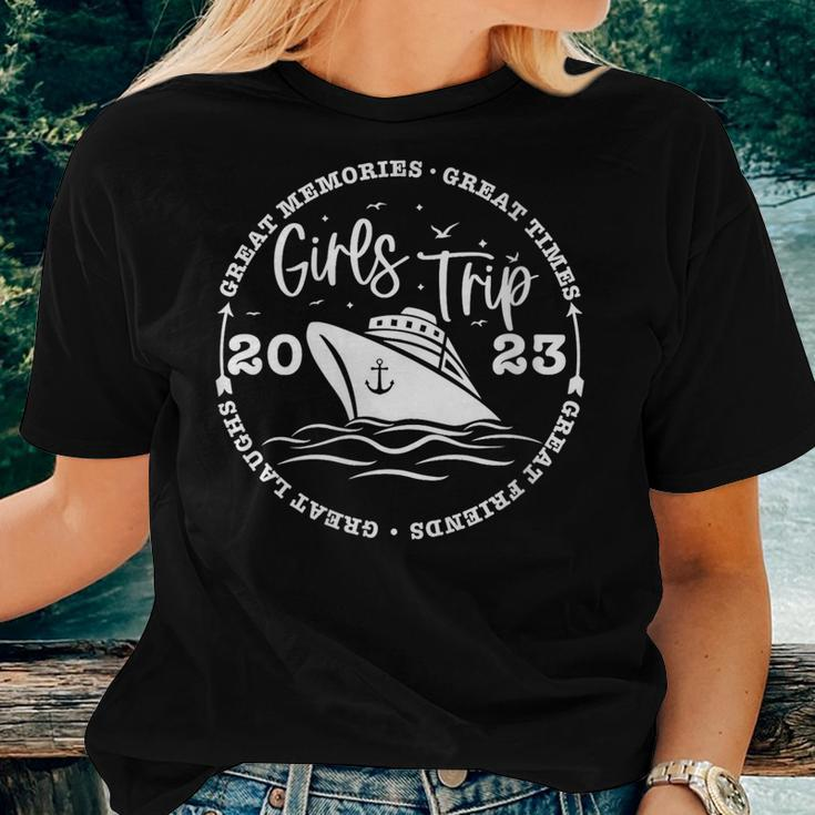Womens Girls Trip Great Friends Great Memories Girls Vacation Party Women T-shirt Gifts for Her