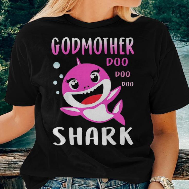 Godmother Shark Doo Doo Christmas Mothers Day Gifts Women T-shirt Gifts for Her