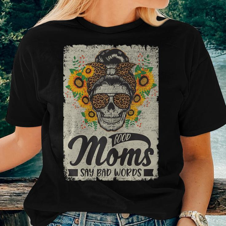 Womens Good Moms Say Bad Words Mom Mother Women T-shirt Gifts for Her