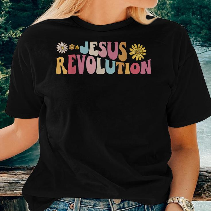 Groovy Retro Jesus Revolution Love Like Jesus Christian Women T-shirt Gifts for Her