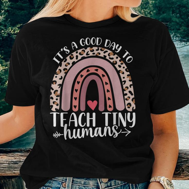 Its Good Day To Teach Tiny Humans Daycare Provider Teacher Women T-shirt Gifts for Her