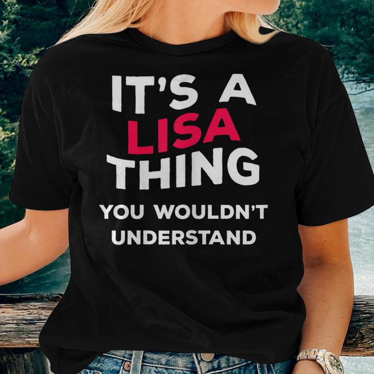 Its A Lisa Thing Funny Name Gift Women Girls Women T-shirt Gifts for Her