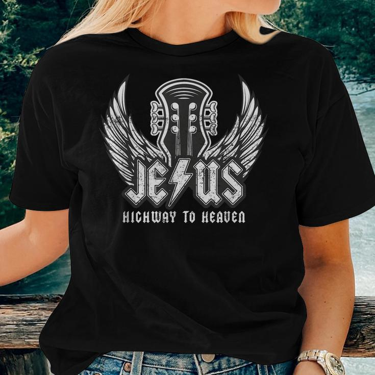 Jesus Rock And Roll Christian Music Worship Bible Verse Women T-shirt Casual Daily Basic Unisex Tee Gifts for Her