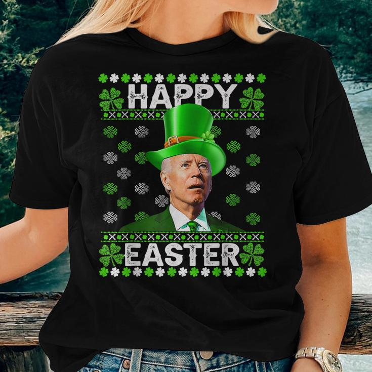Joe Biden Easter Confused St Patricks Day Men Women Funny Women T-shirt Gifts for Her