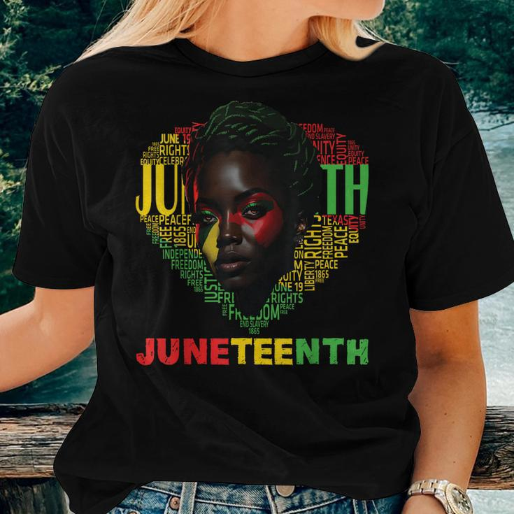 Junenth Celebrating Black Freedom 1865 Black Womens Women T-shirt Gifts for Her