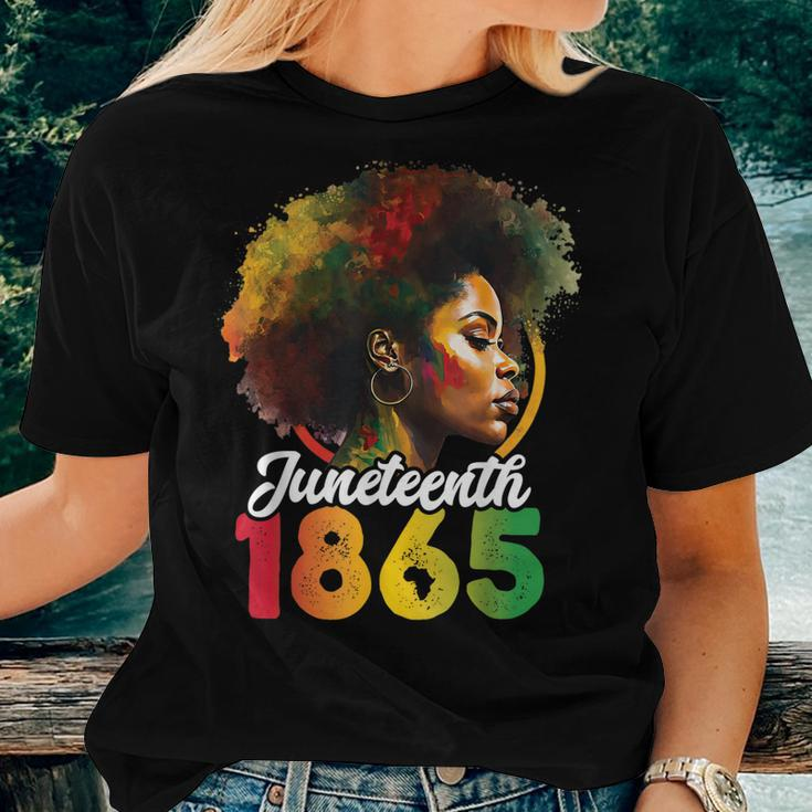 Junenth Is My Independence Day Womens Black Pride Women T-shirt Gifts for Her