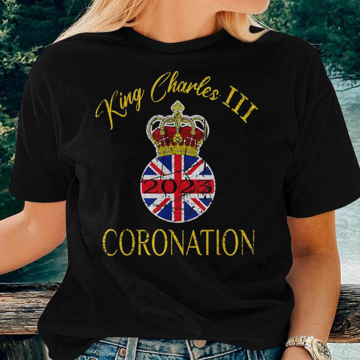 King Charles Coronation 2023 Distressed God Save King Women T-shirt Gifts for Her