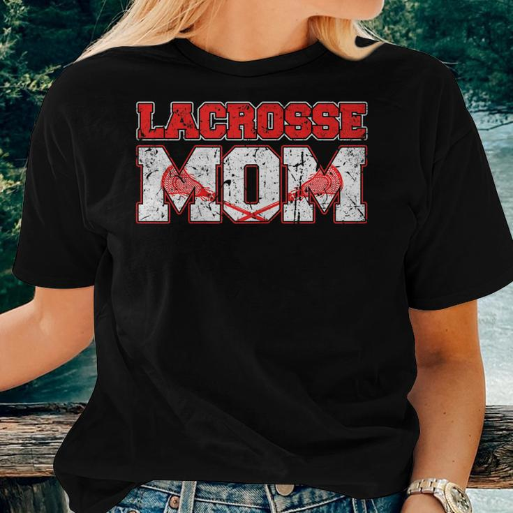 Lacrosse Mom Vintage Retro Lacrosse Stick Sun Gift Women T-shirt Gifts for Her