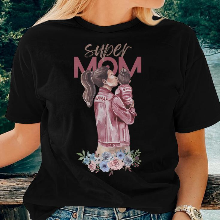 Ladies Super Mom Great For Mom Women T-shirt Gifts for Her