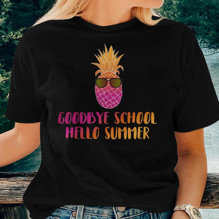 Last Day Of School Shirt Teacher Goodbye School Hello Summer Women T-shirt Gifts for Her