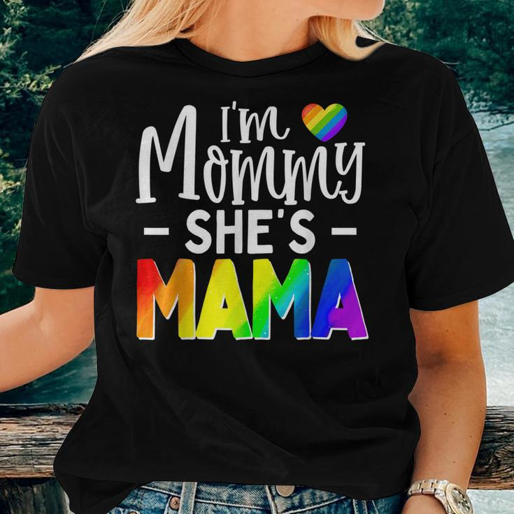 Lesbian Mom Gay Pride Im Mommy Shes Mama Lgbt Women T-shirt Gifts for Her